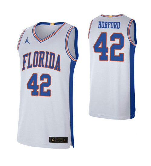 Florida Gators 42 Al Horford White College Basketball Jersey retro stitched fan jersey RTJ5461 image 1