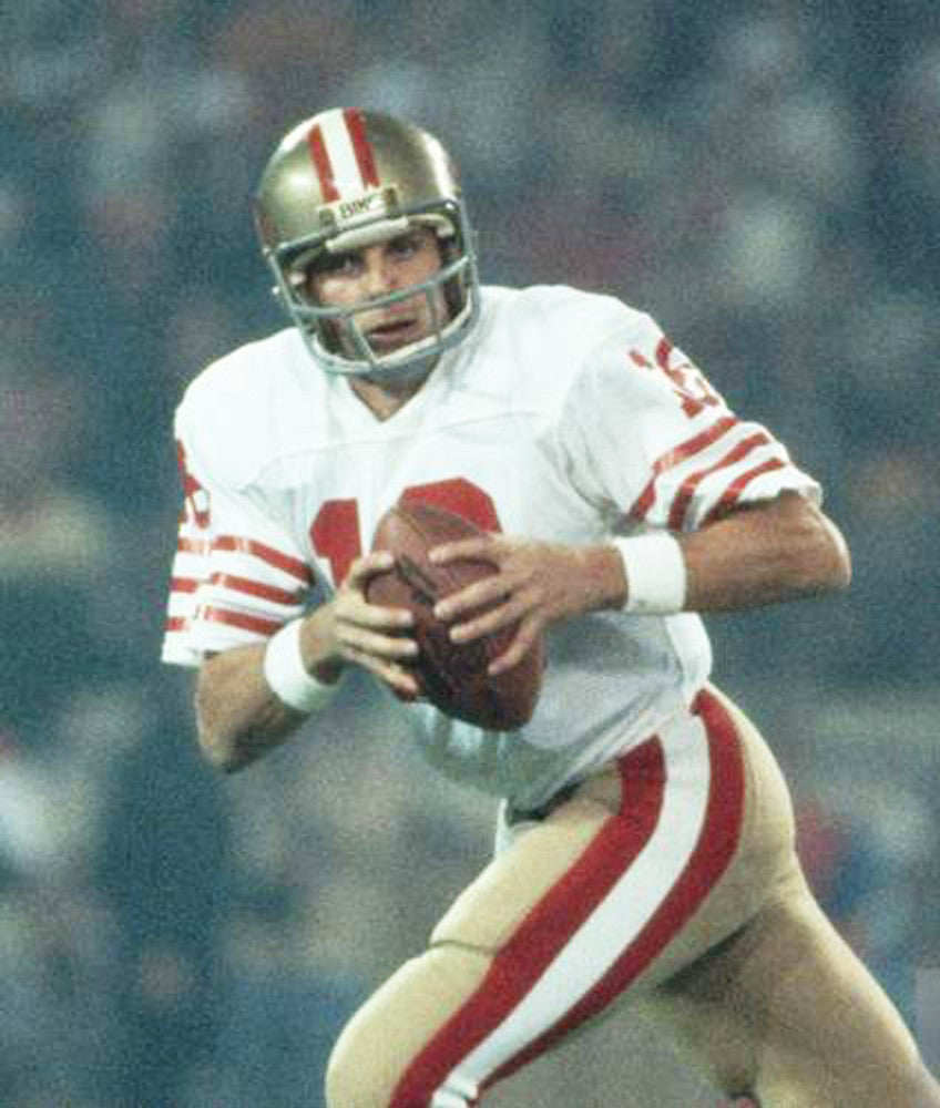 SF 49ers 1980's Throwback Away Custom Jersey Name Number, Retro Stitched Jersey