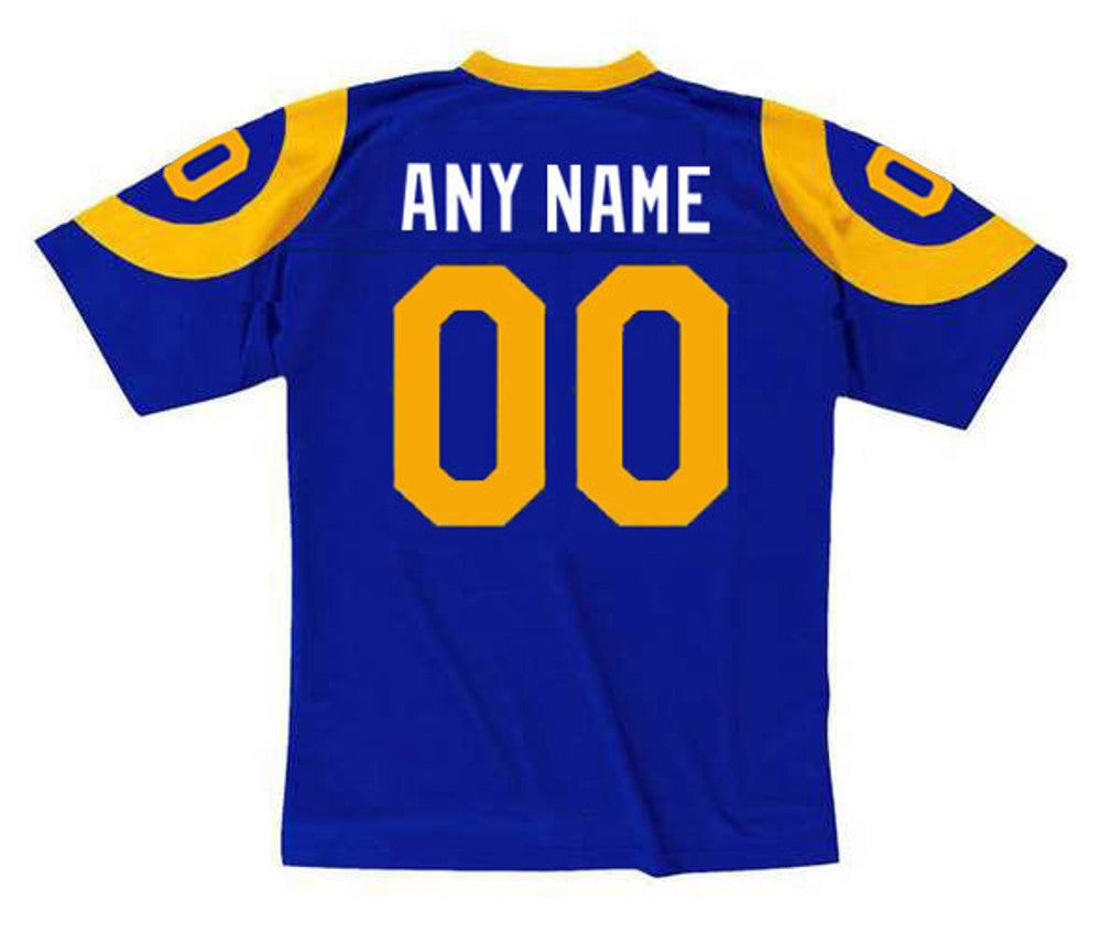 LAR 1980's Throwback Custom Jersey Name Number, Retro Stitched Jersey