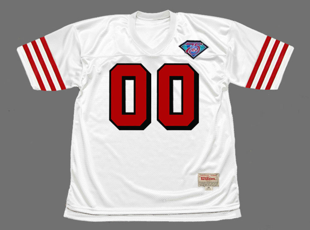 SF 49ers 1994 Throwback Away Custom Jersey Name Number, Retro Stitched Jersey