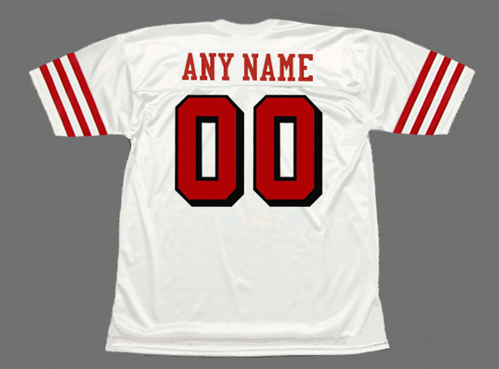 SF 49ers 1994 Throwback Away Custom Jersey Name Number, Retro Stitched Jersey