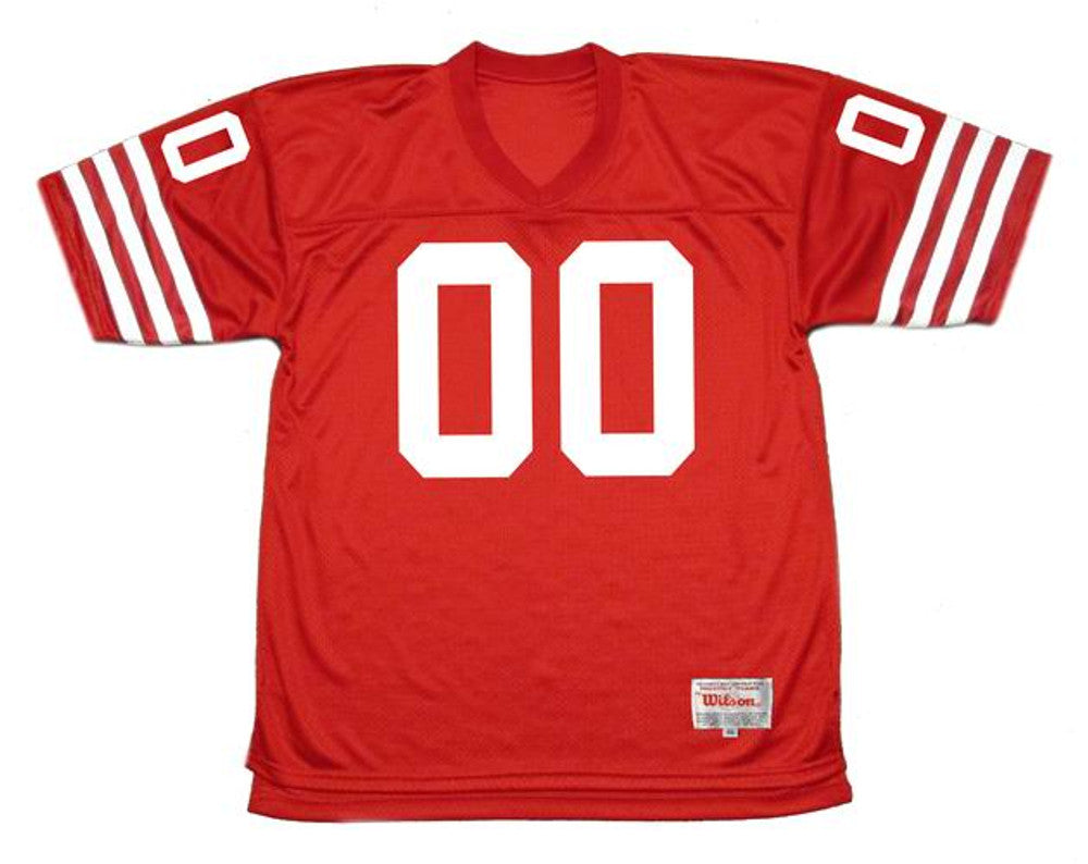 SF 49ers 1980's Throwback Home Custom Jersey Name Number, Retro Stitched Jersey