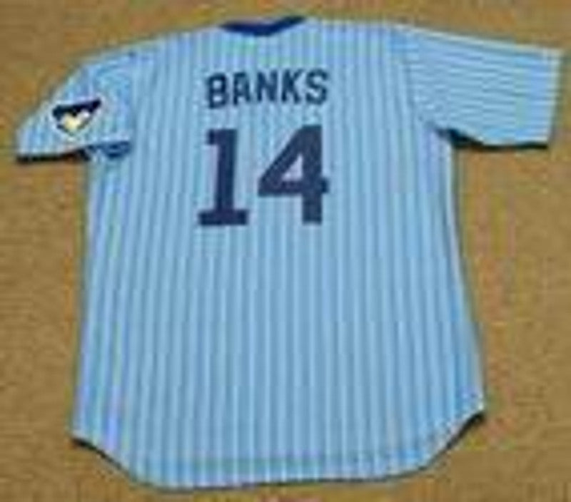 Ernie Banks Chicago Cubs Baseball jersey retro stitched fan gear RTJ00996