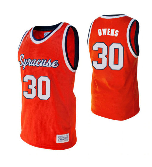 Syracuse Orange 30 Billy Owens Alumni College Basketball Jersey Orange retro stitched fan jersey RTJ2188 image 1