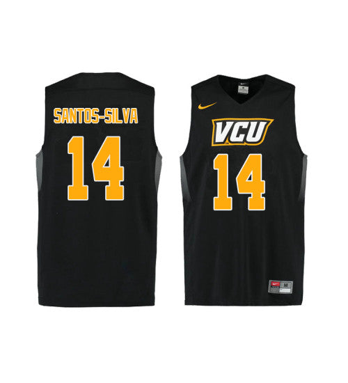 Vcu Rams 14 Marcus Santos Silva College Basketball Jersey Black retro stitched fan jersey RTJ1518 image 1