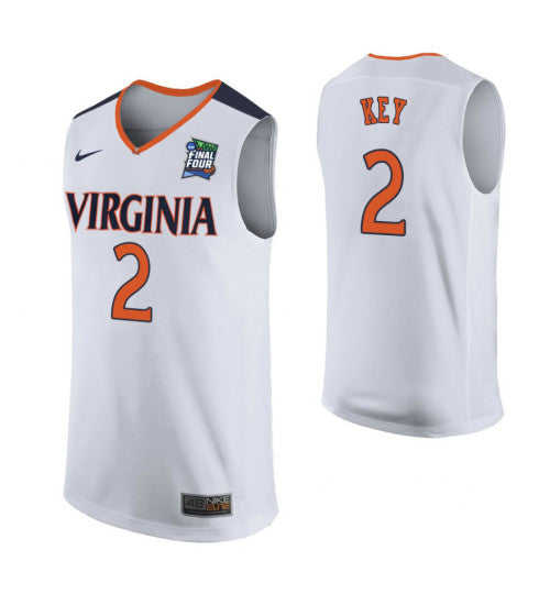Braxton Key Virginia Cavaliers White Final Four College Basketball Jersey retro stitched fan jersey RTJ6235 image 1