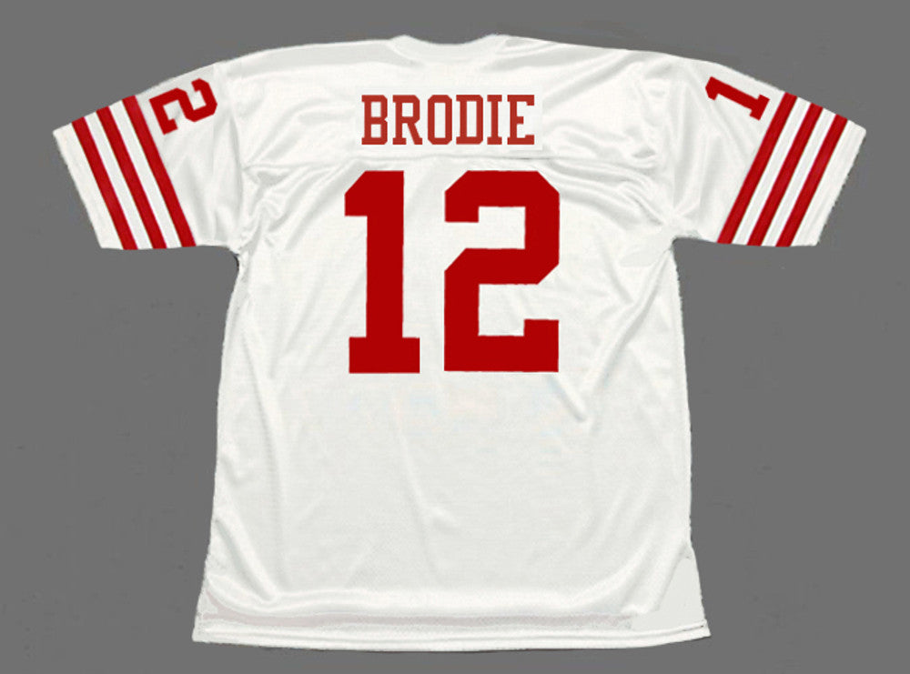 JOBR SF 49ers 1973 Throwback Away Football Jersey, Retro Stitched Jersey