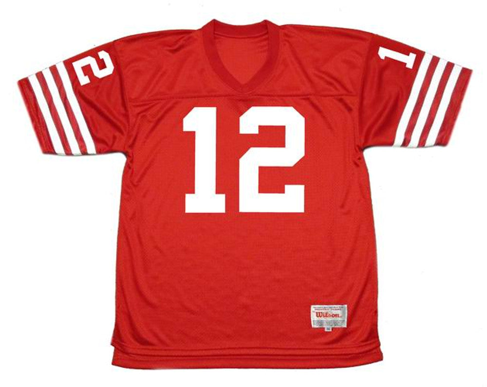 JOBR SF 49ers 1973 Throwback Home Football Jersey, Retro Stitched Jersey