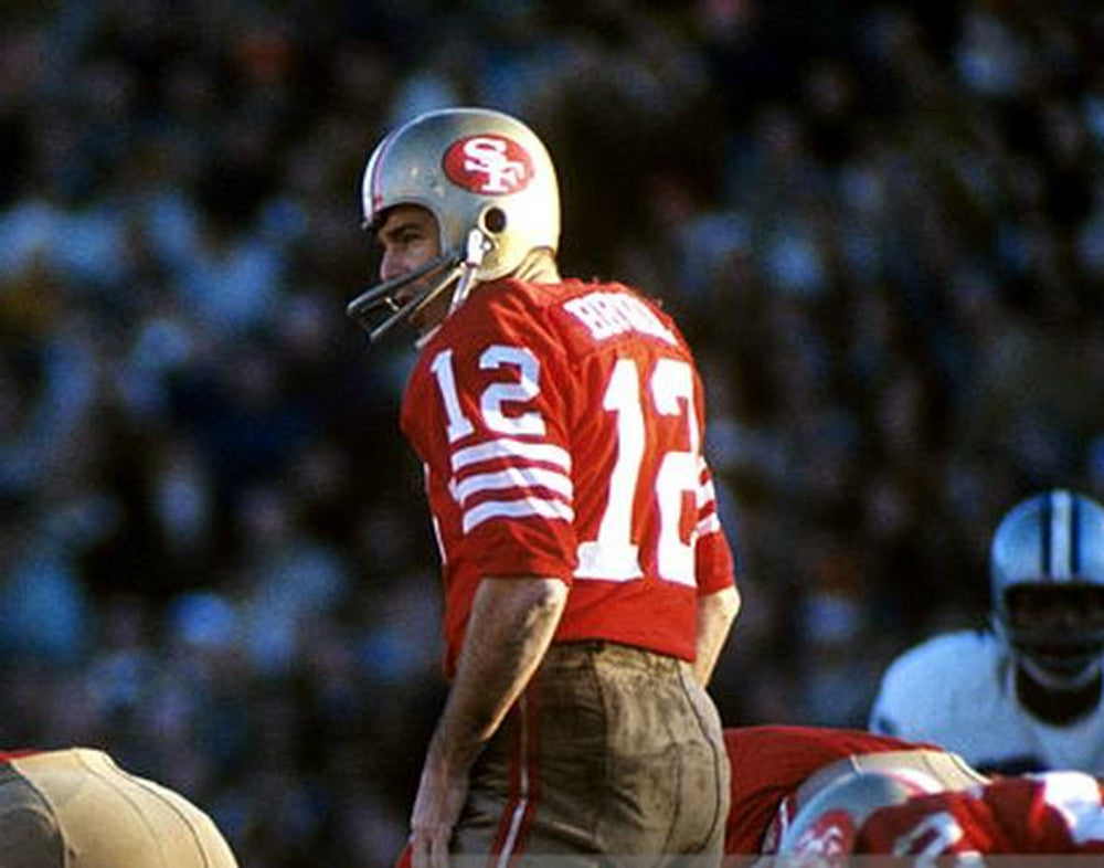JOBR SF 49ers 1973 Throwback Home Football Jersey, Retro Stitched Jersey