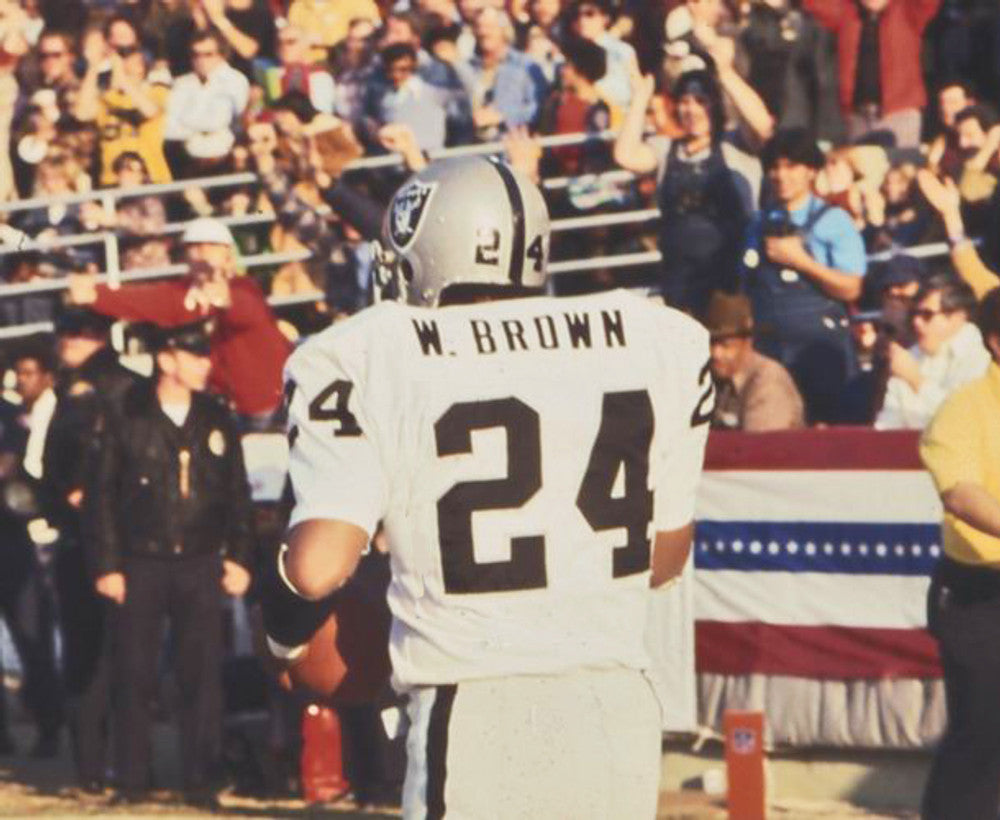 Oakland Raiders Willie Brown 1976 Away Throwback Brown Football Jersey product image