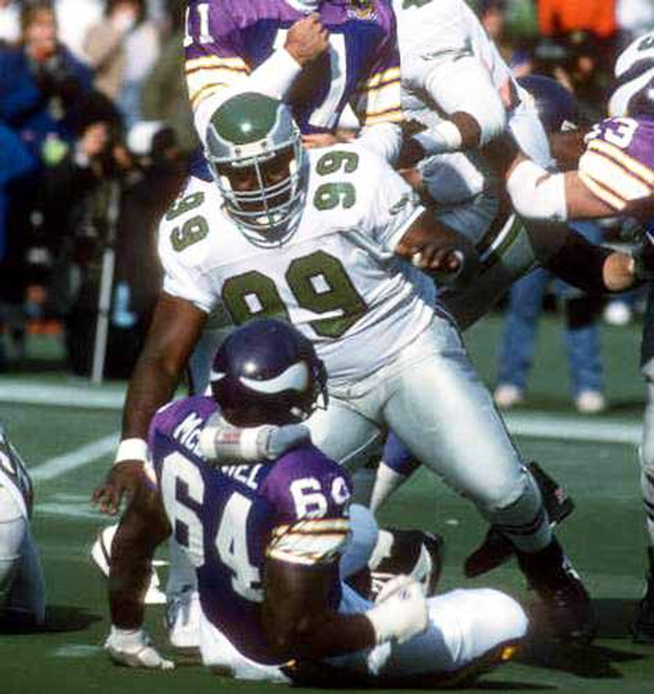 Philadelphia Eagles Jerome Brown 1990 Throwback Brown Football Jersey product image