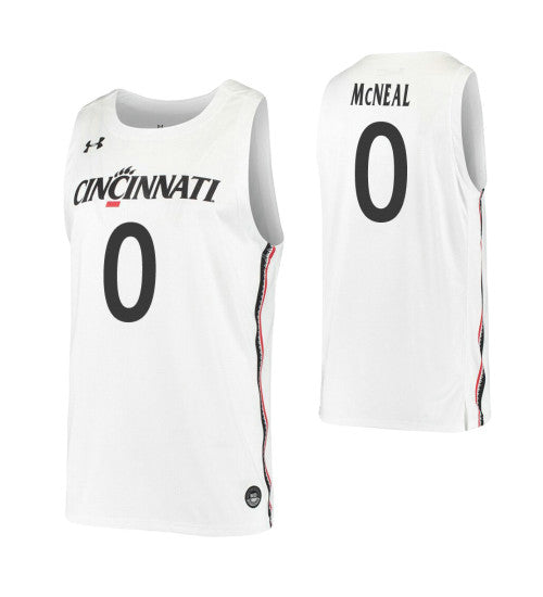 Chris Mcneal College Basketball Jersey White Cincinnati Bearcats retro stitched fan jersey RTJ6043 image 1