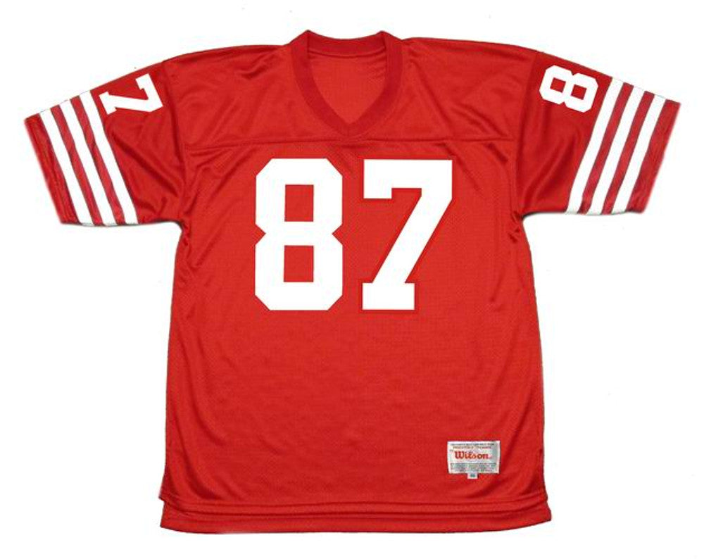 DWCL SF 49ers 1982 Throwback Home Football Jersey, Retro Stitched Jersey