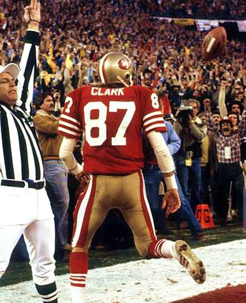 DWCL SF 49ers 1982 Throwback Home Football Jersey, Retro Stitched Jersey