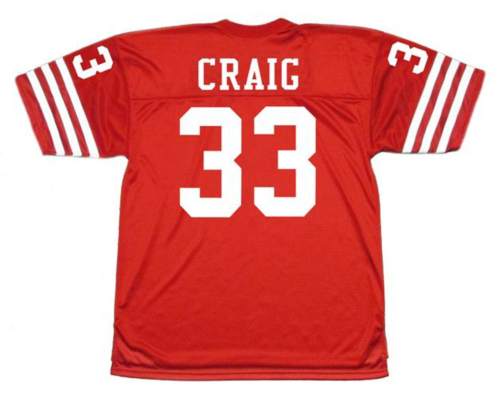 ROCR SF 49ers 1988 Throwback Home Football Jersey, Retro Stitched Jersey