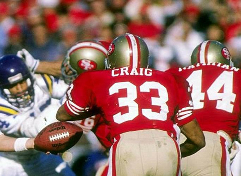 ROCR SF 49ers 1988 Throwback Home Football Jersey, Retro Stitched Jersey