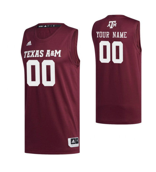 Texas Aampm Aggies 00 Custom College Basketball Swingman Jersey Maroon retro stitched fan jersey RTJ7820 image 1