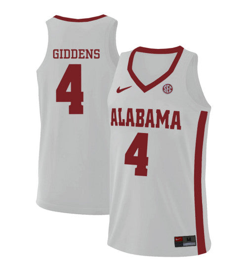 Alabama Crimson Tide 4 Daniel Giddens College Basketball Jersey White 63 retro stitched fan jersey RTJ12586 image 1