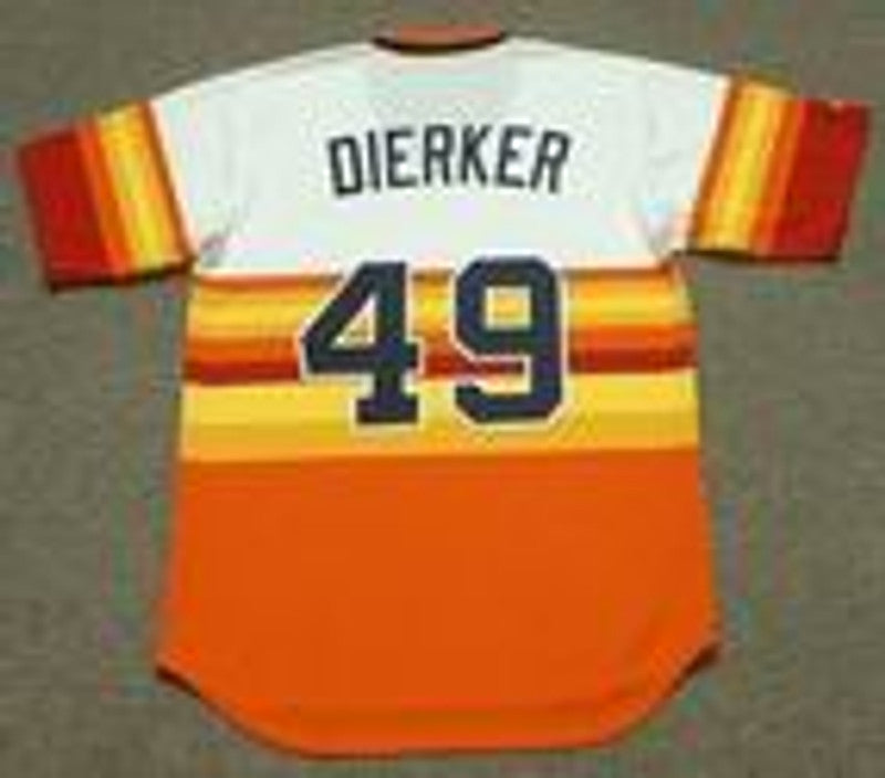 Larry Dierker Houston Astros 1970s Baseball jersey retro stitched fan gear RTJ00160