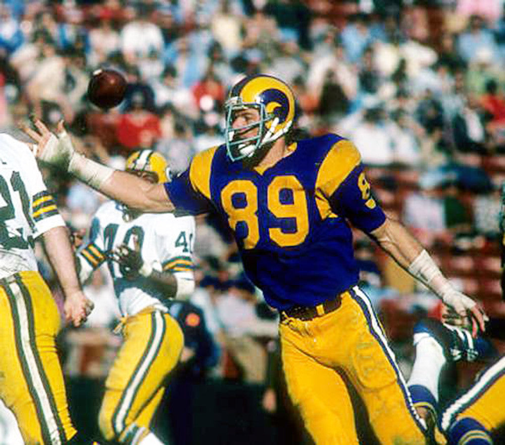 FRDR LAR 1975 Throwback Football Jersey, Retro Stitched Jersey