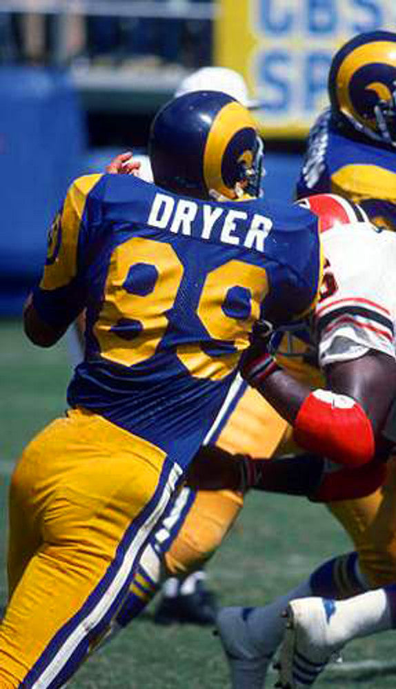 FRDR LAR 1975 Throwback Football Jersey, Retro Stitched Jersey