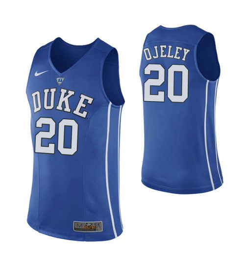 Duke Blue Devils 20 Semi Ojeleye College Basketball Jersey Blue retro stitched fan jersey RTJ11541 image 1