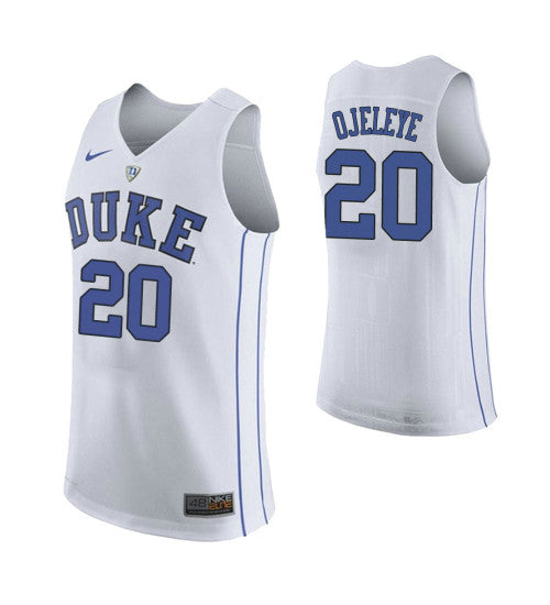 Duke Blue Devils 20 Semi Ojeleye College Basketball Jersey White retro stitched fan jersey RTJ11540 image 1