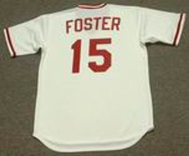 George Foster Cincinnati Reds 1975 Baseball jersey retro stitched fan gear RTJ00843