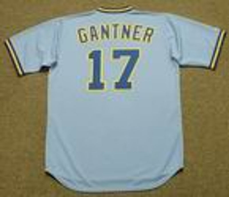 Jim Gantner Milwaukee Brewers 1982 Baseball jersey retro stitched fan gear RTJ00562