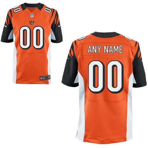 Cincinnati Bengals Custom Orange Football Jersey product image