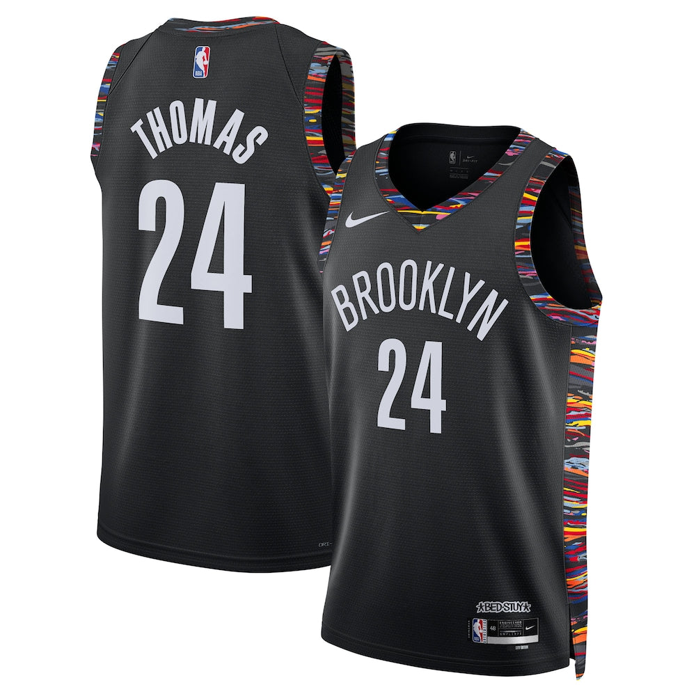 Brooklyn Nets Cam Thomas 2025-26 City Edition Swingman Black Jersey product image