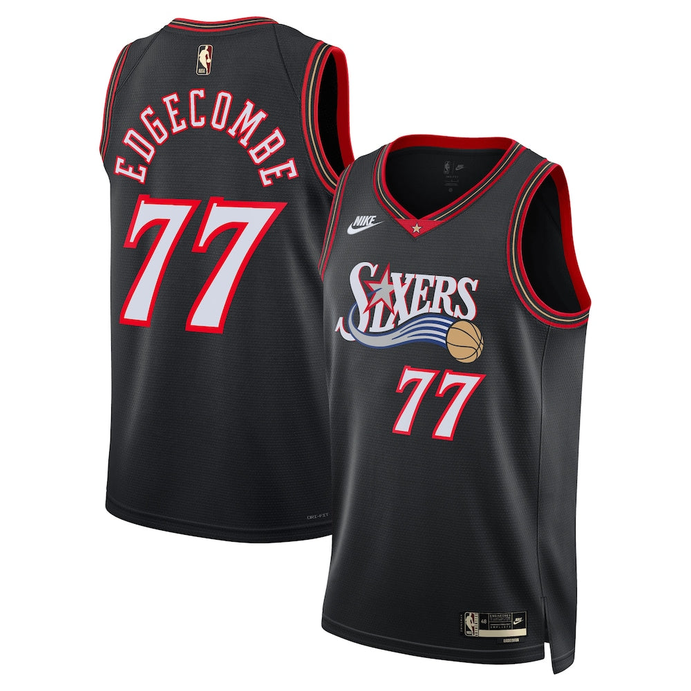 Philadelphia 76ers Vj Edgecombe Classic Edition Black Jersey product image