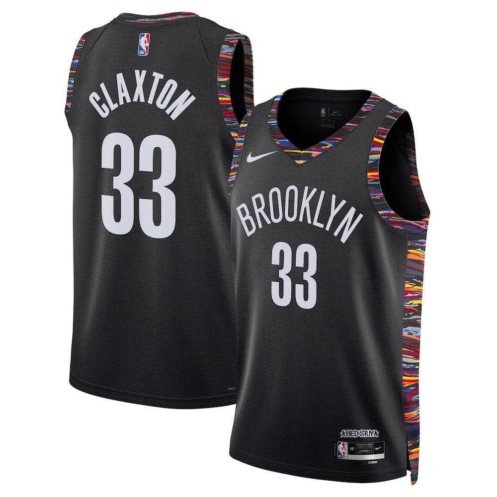 Brooklyn Nets Nic Claxton 2025-26 City Edition Swingman Black Jersey product image