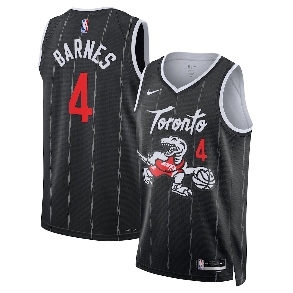 Toronto Raptors Scottie Barnes 2025-26 City Edition Swingman Black Jersey product image