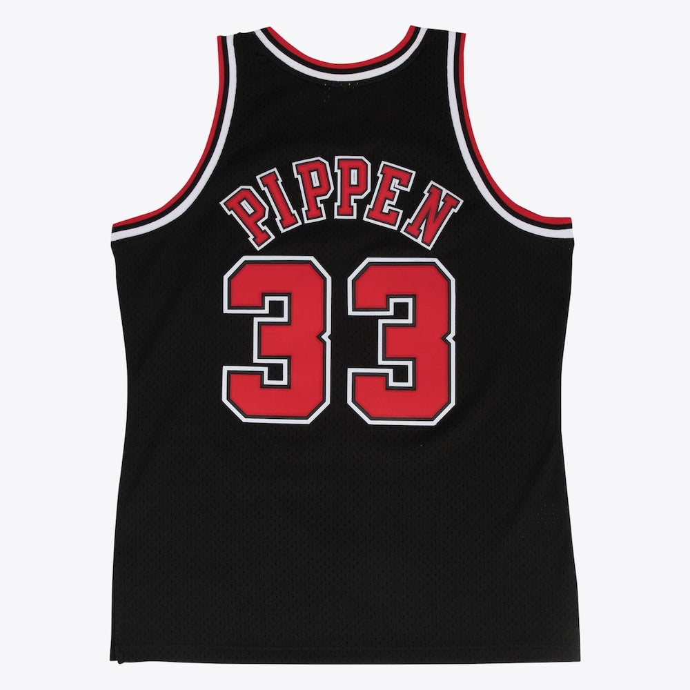 Chicago Bulls By Mitchell & Ness 1997-98 Mitchell & Ness Swingman Alternate Black Jersey product image