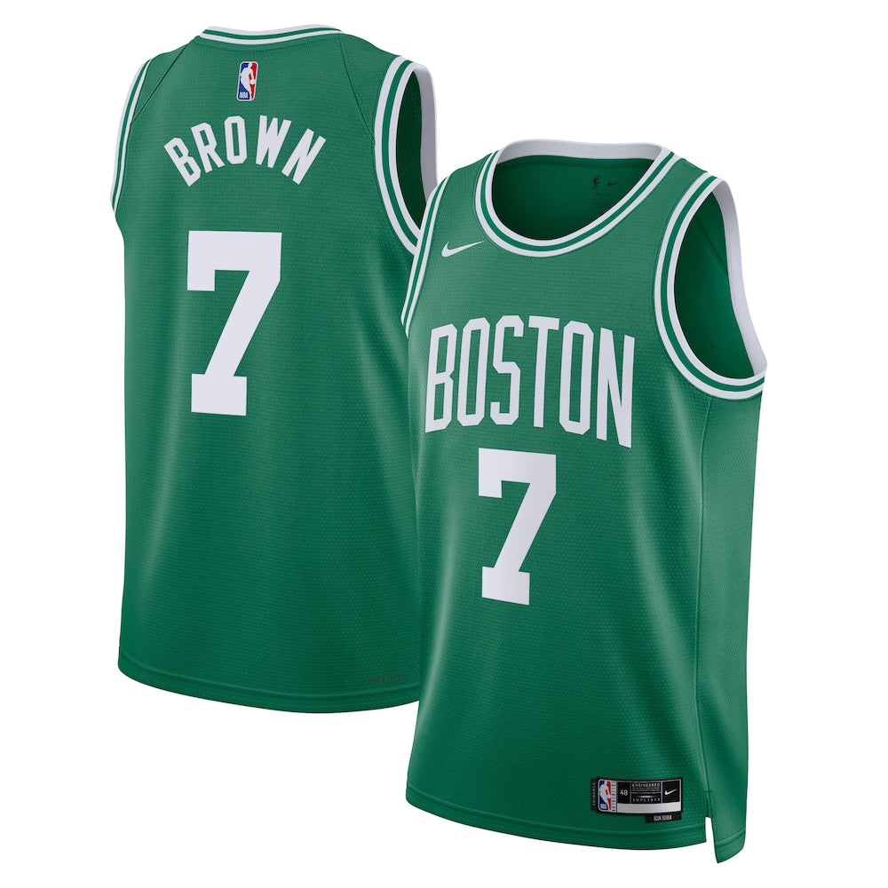 Boston Celtics Jaylen Brown Icon Edition Swingman Kelly Green Jersey product image