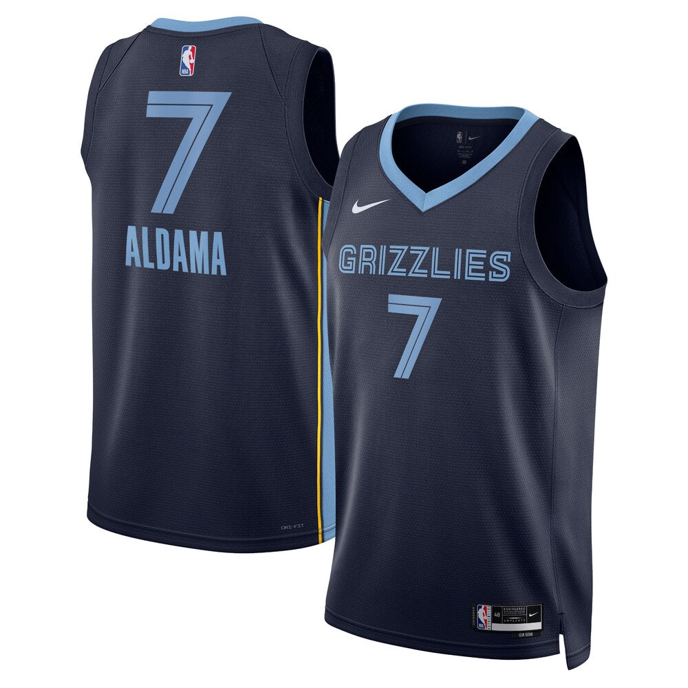 Memphis Grizzlies Santi Aldama Icon Edition Swingman Navy Jersey product image