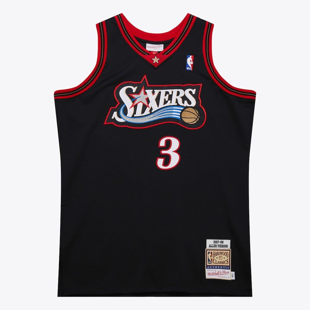 Philadelphia 76ers Road Allen Iverson 1997-98 Mitchell & Ness Jersey product image