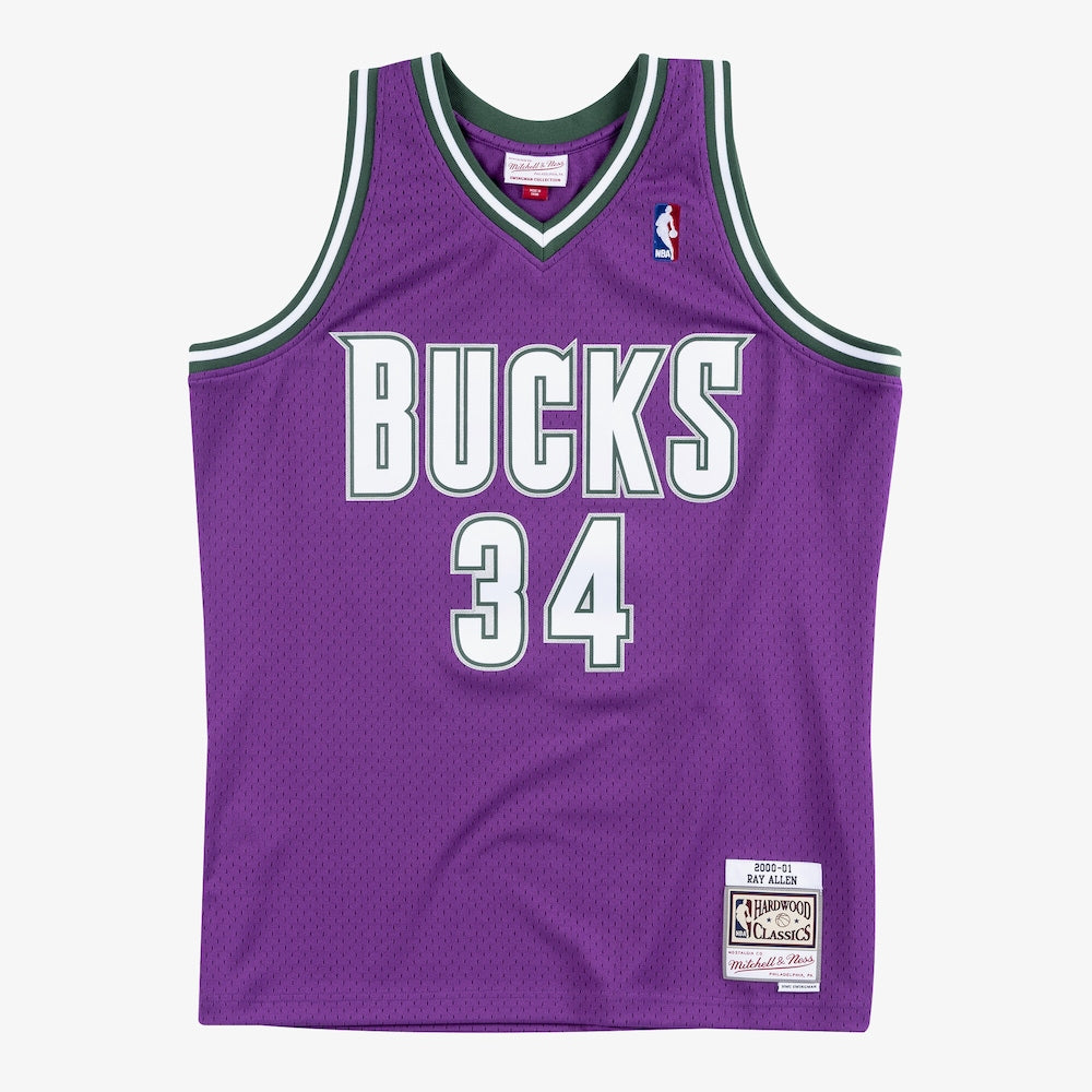 Milwaukee Bucks Road Ray Allen 2000-01 Mitchell & Ness Swingman Jersey product image