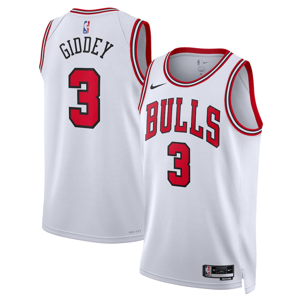 Chicago Bulls Josh Giddey Association Edition Swingman White Jersey product image