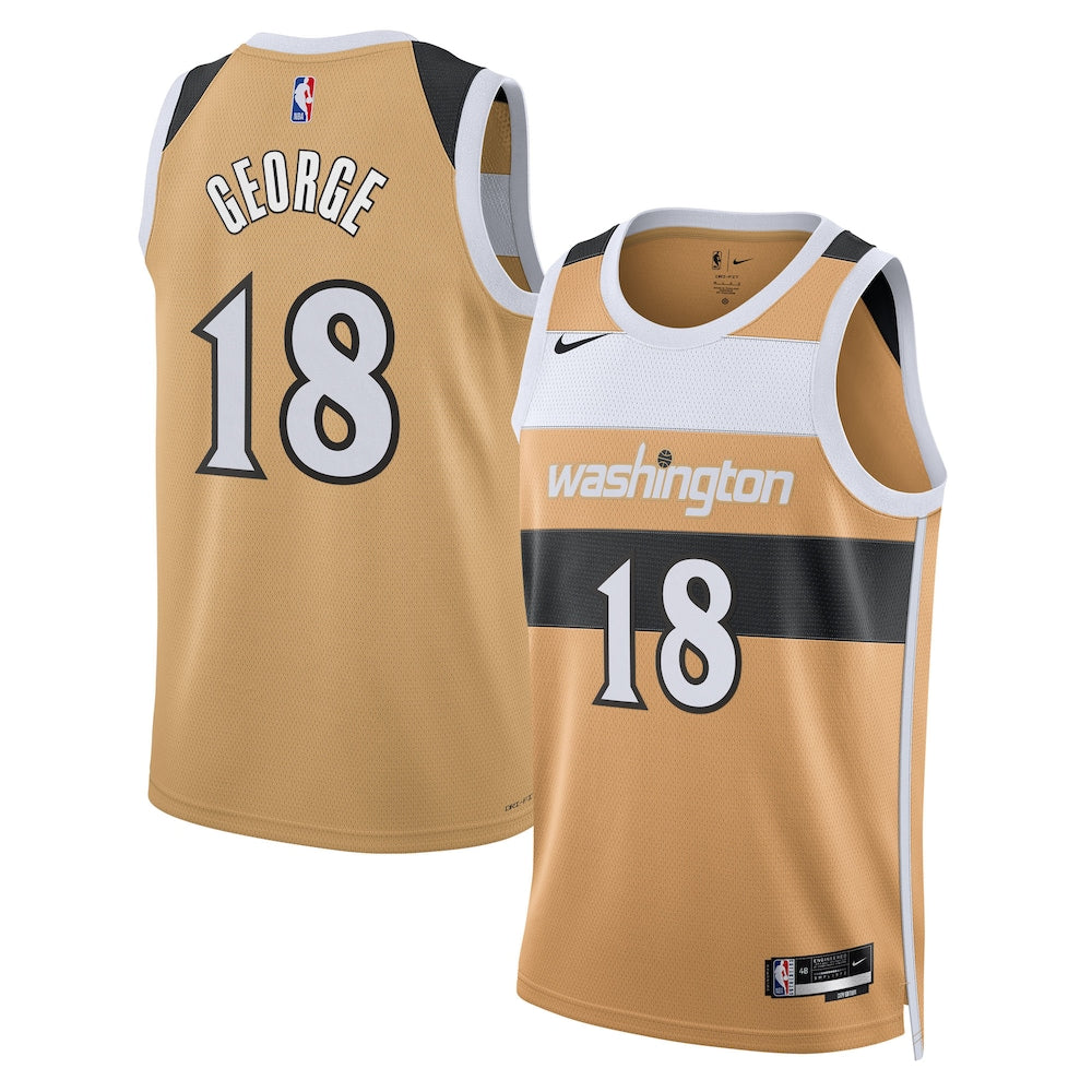 Washington Wizards Kyshawn George 2025-26 City Edition Swingman Tan Jersey product image