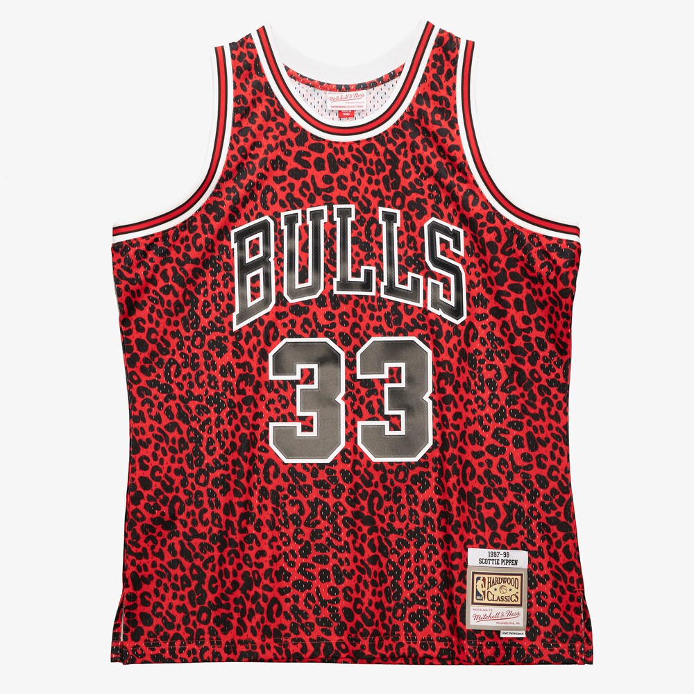 Chicago Bulls M&N Wild Life Swingman Jersey Scottie Pippen 1997 retro stitched fan jersey RTJ12983 image 1