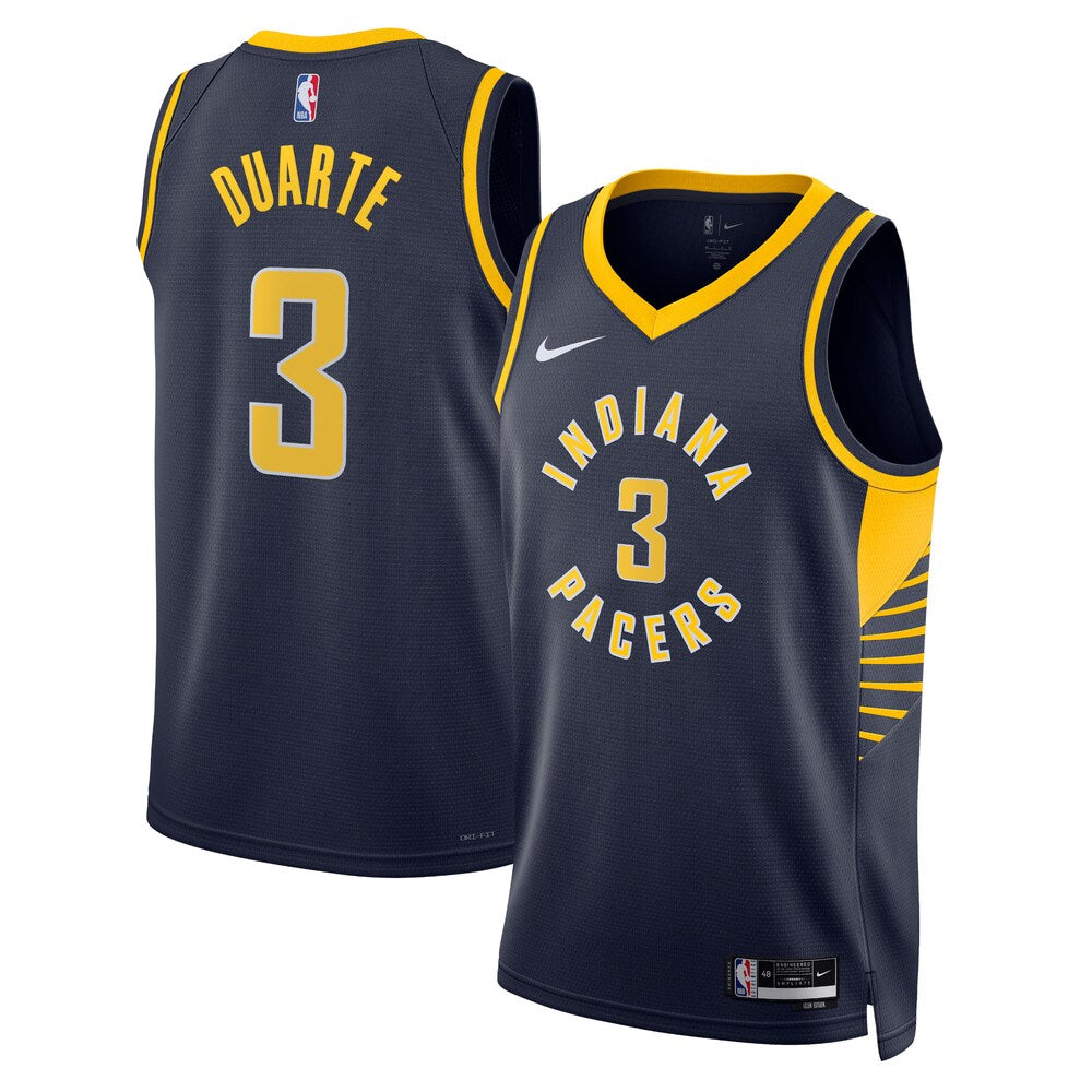 Indiana Pacers Icon Edition Swingman Jersey Navy Tyrese Haliburton retro stitched fan jersey RTJ12953 image 1