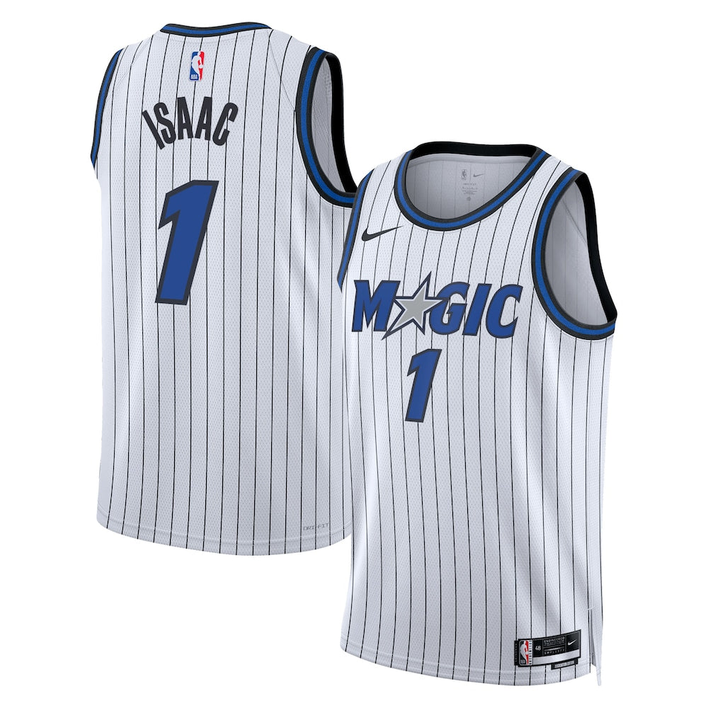 Orlando Magic Replica Association Edition Swingman Jersey White Jonathan Isaac retro stitched fan jersey RTJ12868