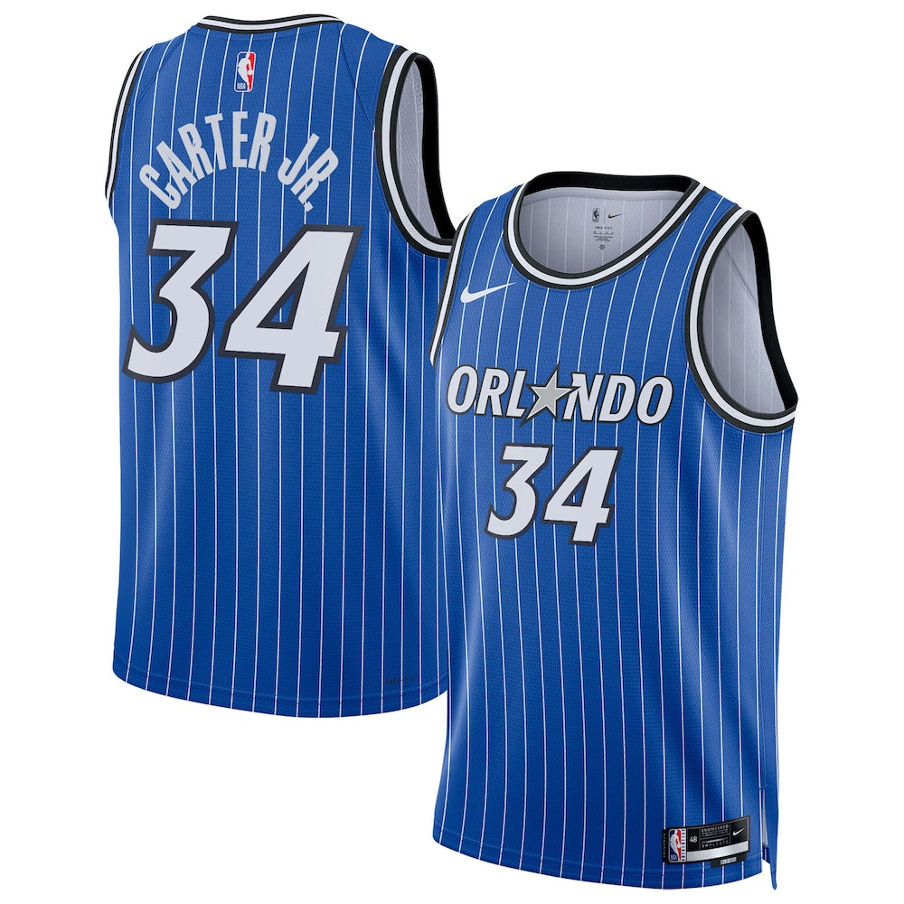 Orlando Magic Replica Icon Edition Swingman Jersey Blue Wendell Carter Jr retro stitched fan jersey RTJ12771 image 1
