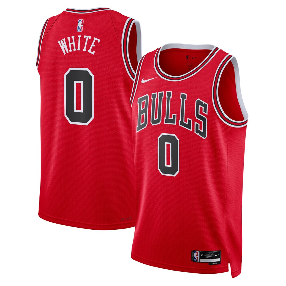 Chicago Bulls Icon Edition Swingman Jersey Red Coby White retro stitched fan jersey RTJ12777 image 1