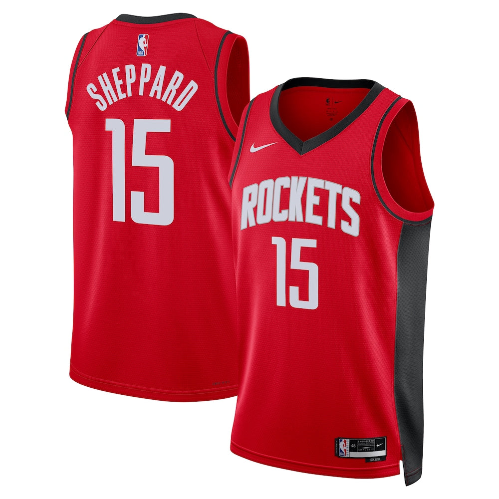 Houston Rockets Icon Swingman Jersey Red Reed Sheppard retro stitched fan jersey RTJ12748 image 1
