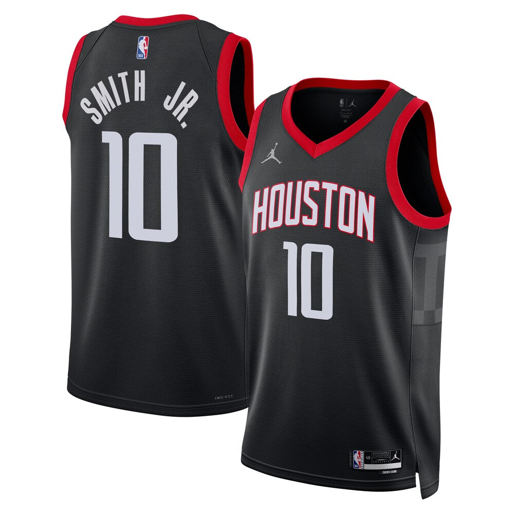 Houston Rockets Jordan Statement Edition Swingman Jersey Black Jabari Smith Jr retro stitched fan jersey RTJ12730
