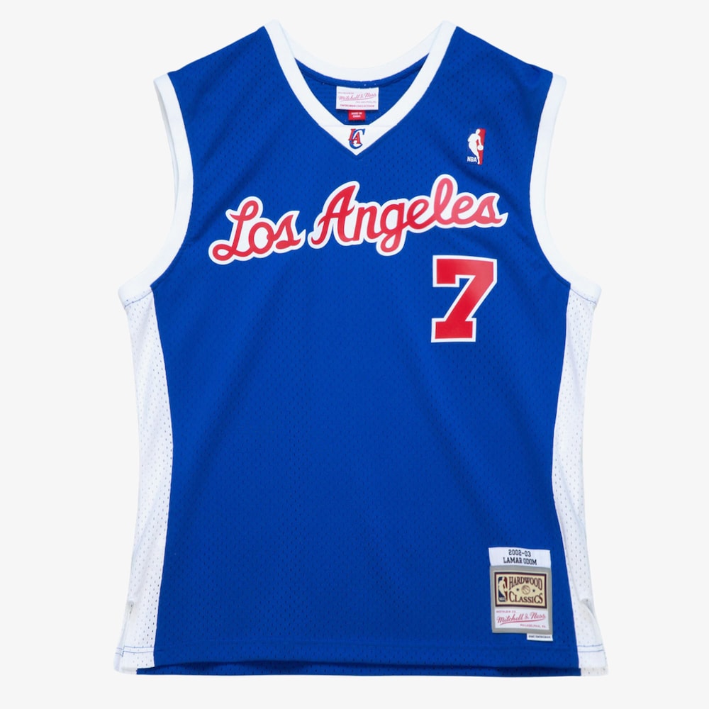 Los Angeles Clippers M&N Swingman Jerseylamar Odom 2002 03 retro stitched fan jersey RTJ12709 image 1