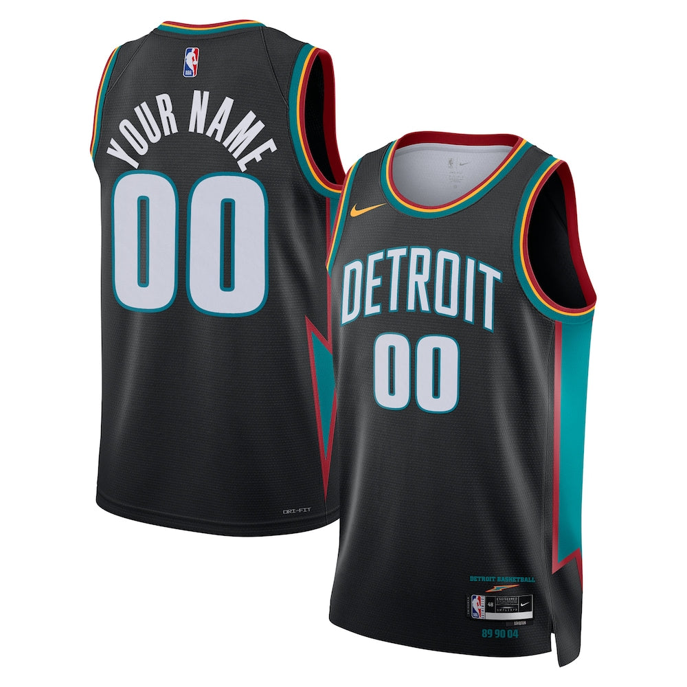 Detroit Pistons 2025 26 City Edition Swingman Jersey Custom retro stitched fan jersey RTJ12688 image 1